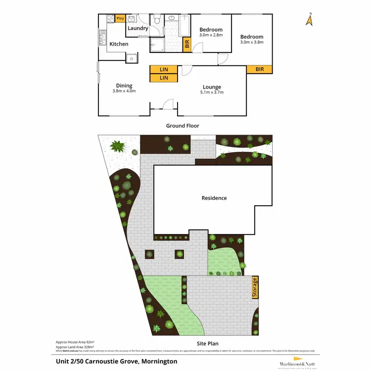 Floorplan of Homely unit listing, 2/50 Carnoustie Grove, Mornington VIC 3931
