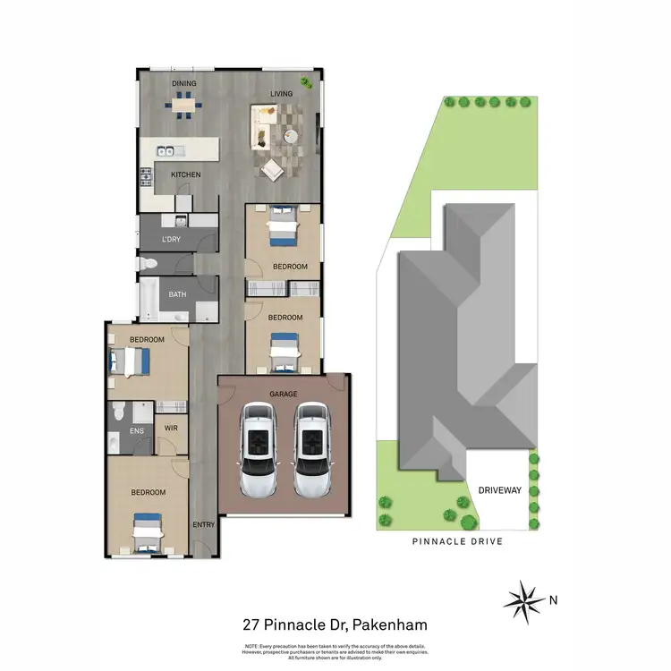 Floorplan of Homely house listing, 27 Pinnacle Drive, Pakenham VIC 3810