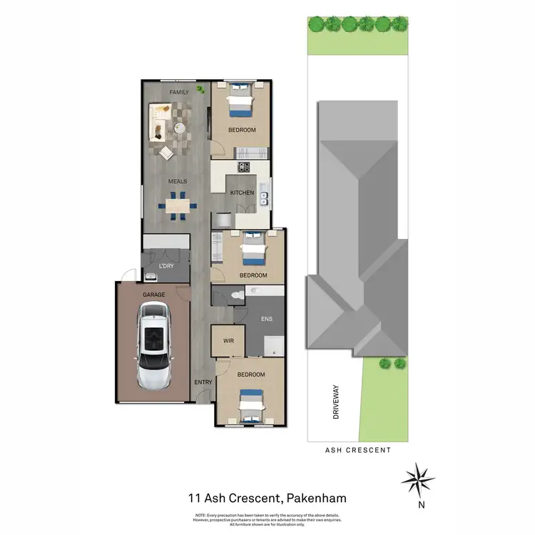 Floorplan of Homely house listing, 11 Ash Crescent, Pakenham VIC 3810