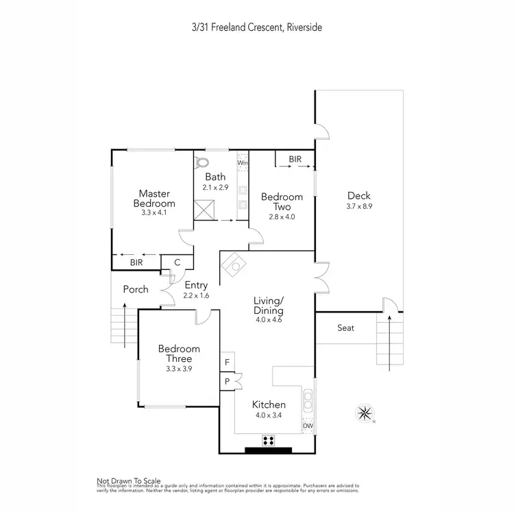 Floorplan of Homely house listing, 3/31 Freeland Crescent, Riverside TAS 7250