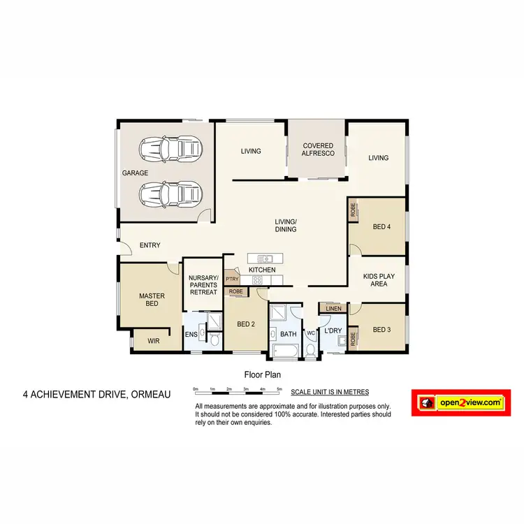 Floorplan of Homely house listing, 4 Achievement Drive, Ormeau QLD 4208