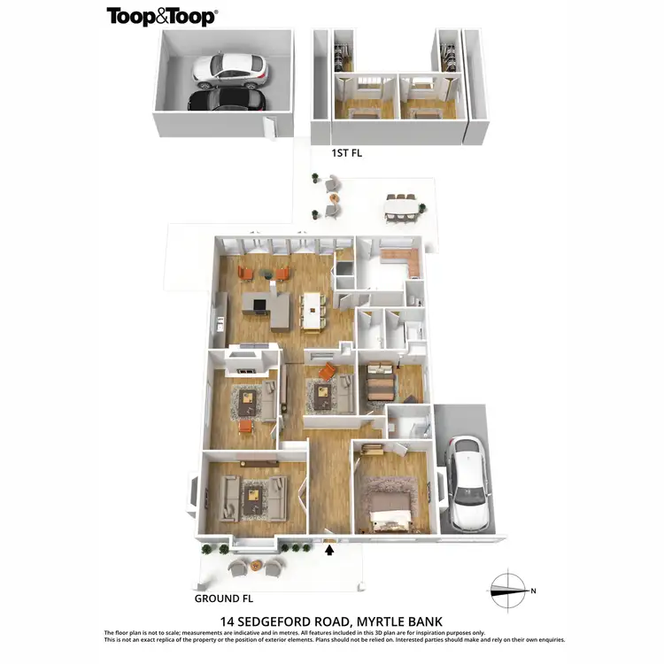 Floorplan of Homely house listing, 14 Sedgeford Road, Myrtle Bank SA 5064