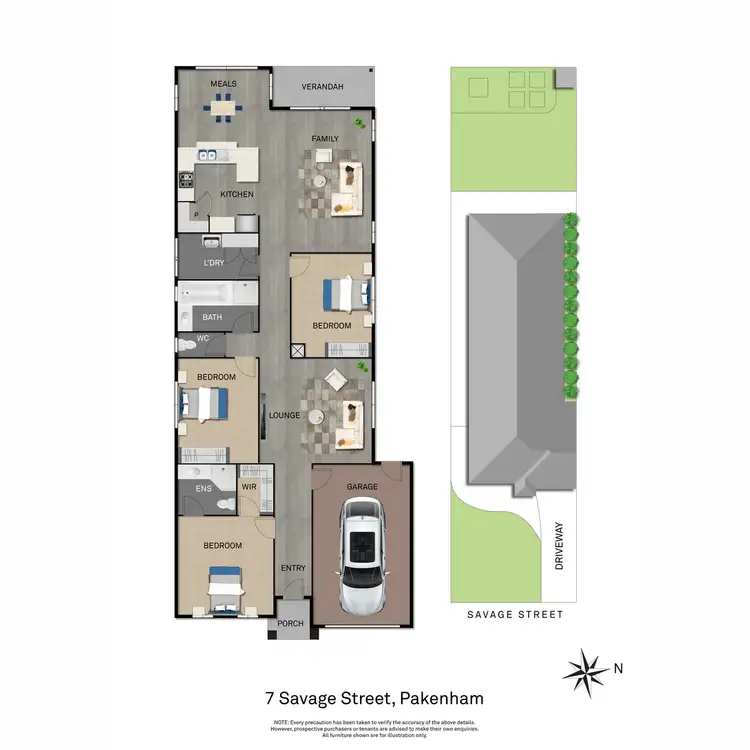 Floorplan of Homely house listing, 7 Savage Street, Pakenham VIC 3810