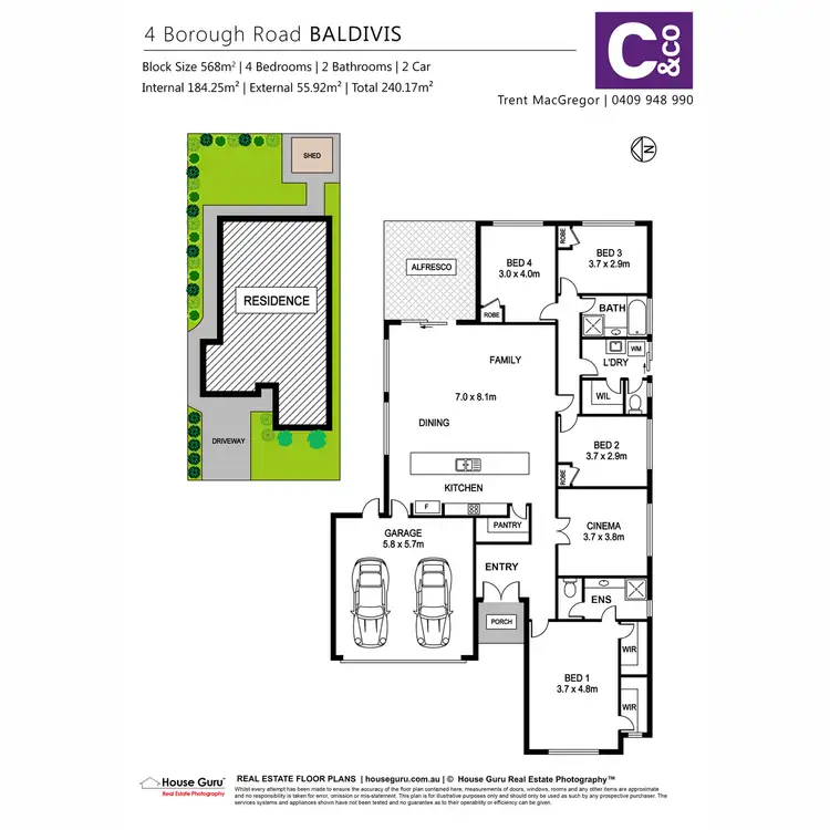 Floorplan of Homely house listing, 4 Borough Road, Baldivis WA 6171