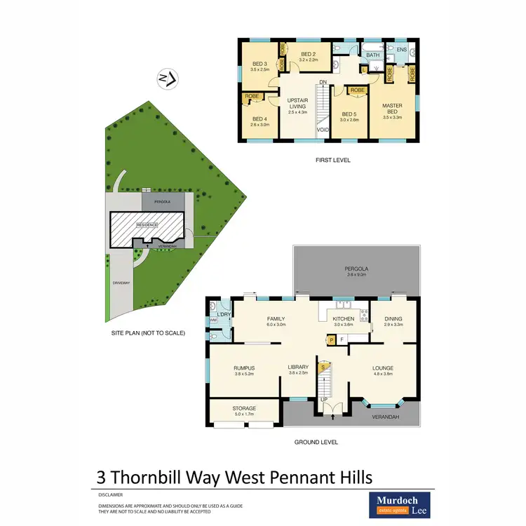 Floorplan of Homely house listing, 3 Thornbill Way, West Pennant Hills NSW 2125
