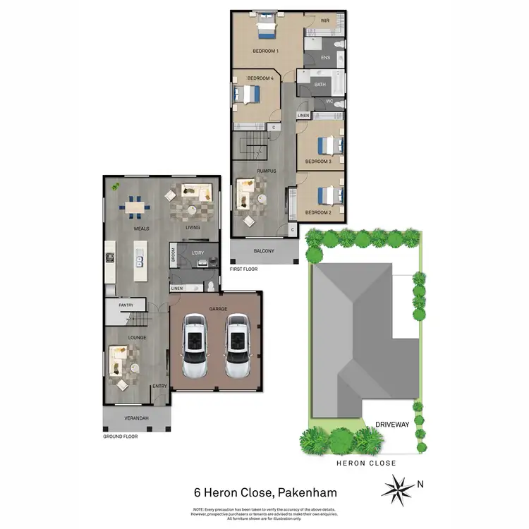 Floorplan of Homely house listing, 6 Heron Close, Pakenham VIC 3810