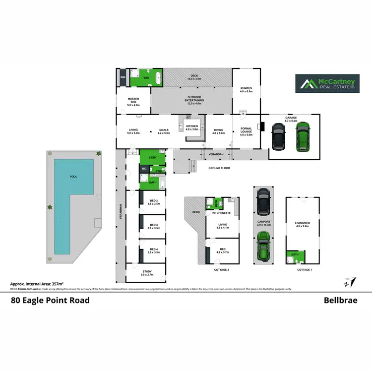 Floorplan of Homely house listing, 80 Eagle Point Road, Bellbrae VIC 3228
