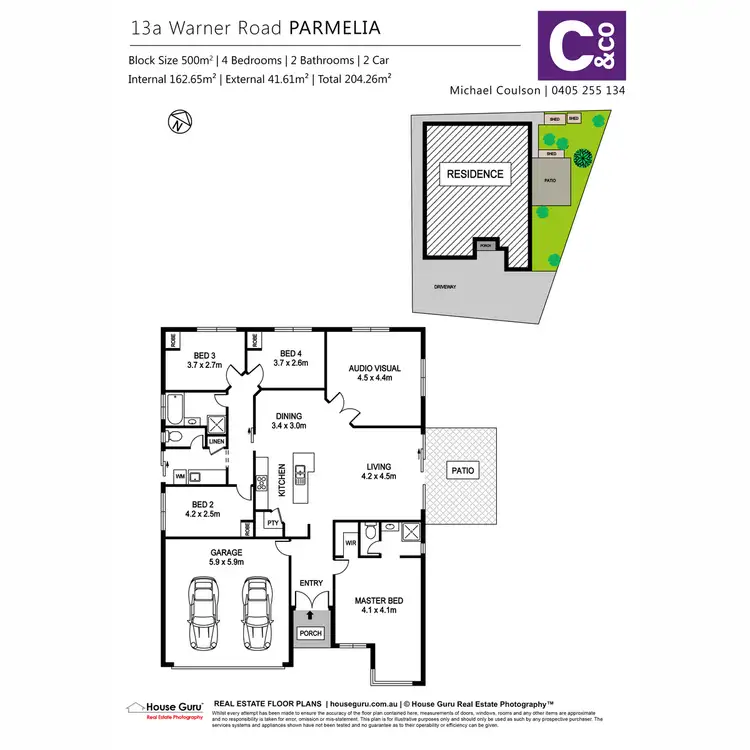 Floorplan of Homely house listing, 13A Warner Road, Parmelia WA 6167