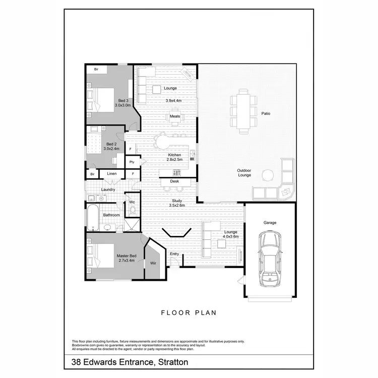 Floorplan of Homely house listing, 38 Edwards Entrance, Stratton WA 6056