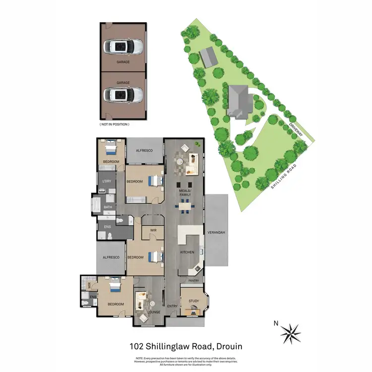 Floorplan of Homely house listing, 102 Shillinglaw Road, Drouin VIC 3818