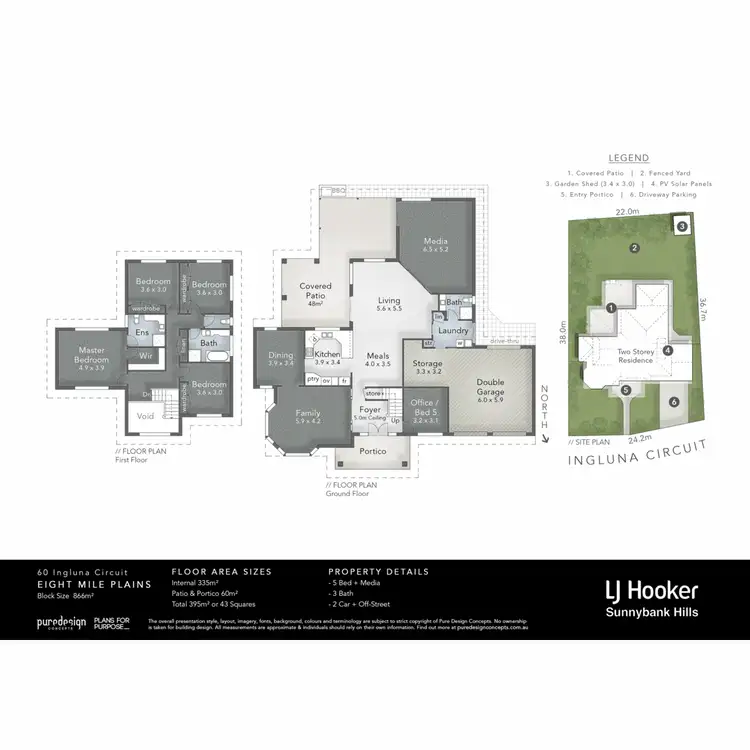 Floorplan of Homely house listing, 60 Ingluna Circuit, Eight Mile Plains QLD 4113