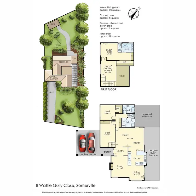Floorplan of Homely house listing, 8 Wattle Gully Close, Somerville VIC 3912