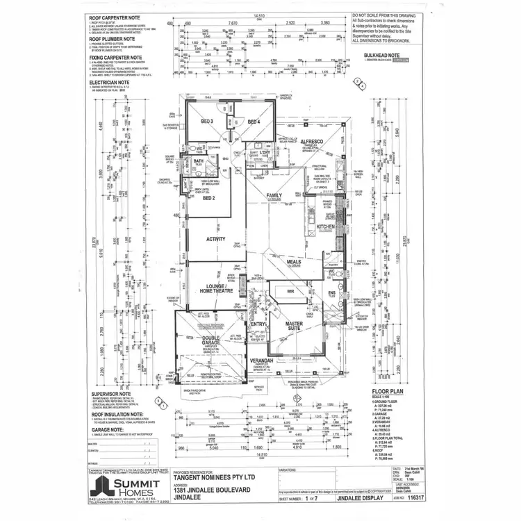 Floorplan of Homely house listing, 16 Jindalee Boulevard, Jindalee WA 6036