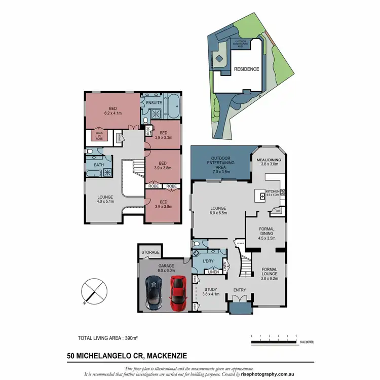 Floorplan of Homely house listing, 50 Michelangelo Crescent, Mackenzie QLD 4156