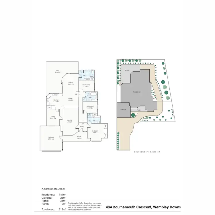 Floorplan of Homely house listing, 48A Bournemouth Crescent, Wembley Downs WA 6019