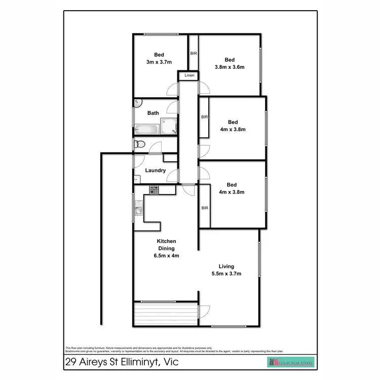 Floorplan of Homely house listing, 29 Aireys Street, Elliminyt VIC 3250