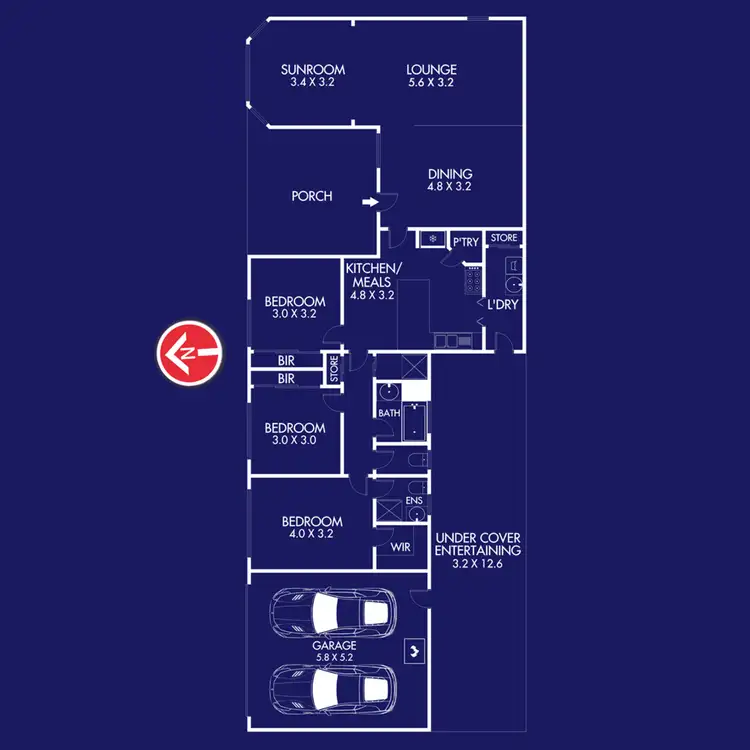 Floorplan of Homely house listing, 172 Wilsons Road, Whittington VIC 3219