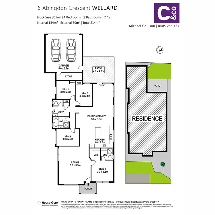 Floorplan of Homely house listing, 6 Abingdon Crecent, Wellard WA 6170