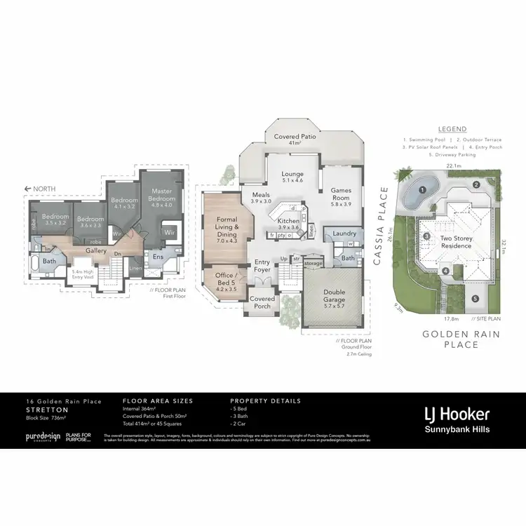 Floorplan of Homely house listing, 16 Golden Rain Place, Stretton QLD 4116