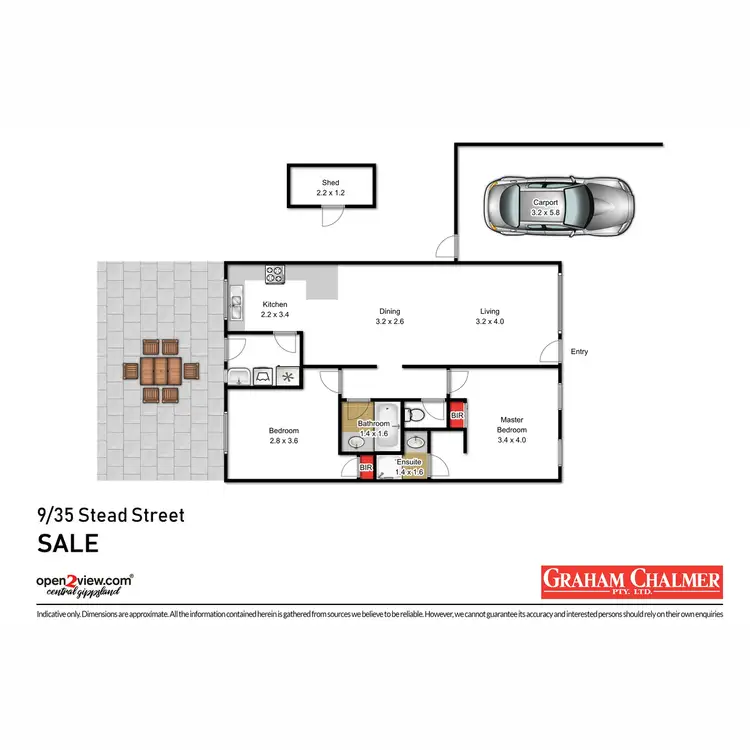Floorplan of Homely unit listing, 9/35 Stead Street, Sale VIC 3850