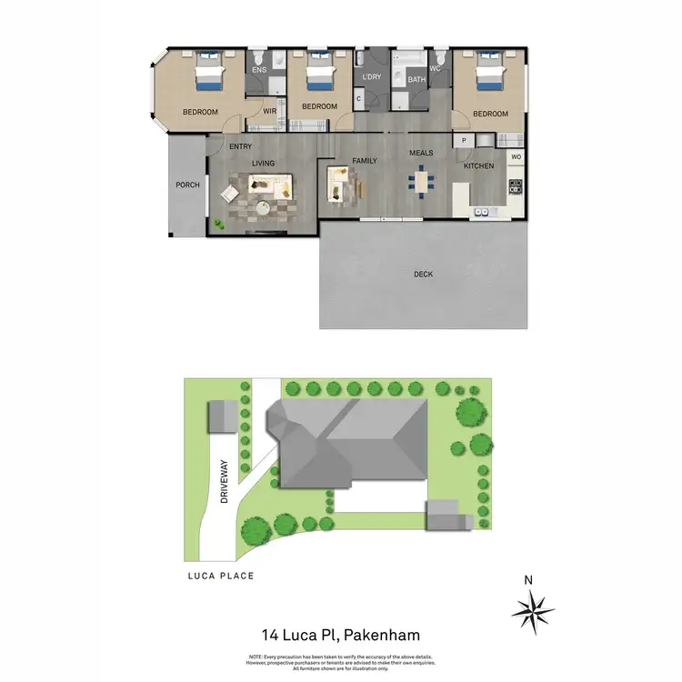 Floorplan of Homely house listing, 14 Luca Place, Pakenham VIC 3810