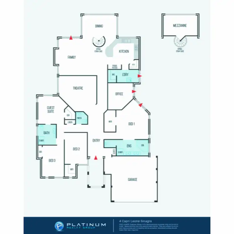 Floorplan of Homely house listing, 4 Capri Leone Way, Sinagra WA 6065