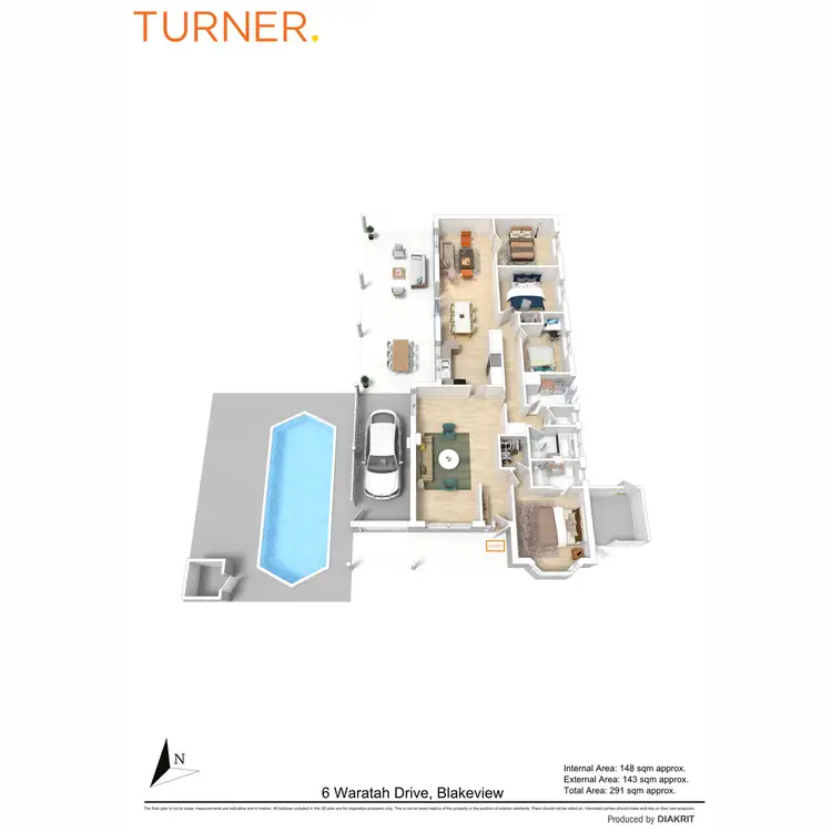Floorplan of Homely house listing, 6 Waratah Drive, Blakeview SA 5114