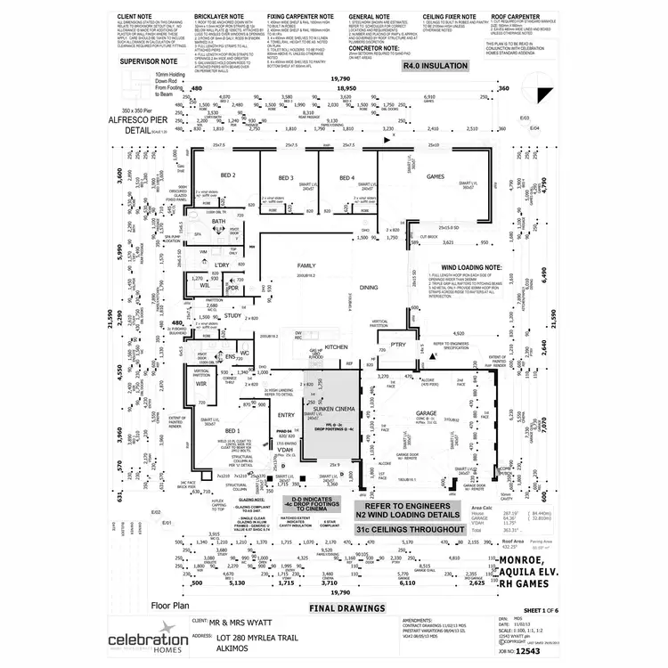 Floorplan of Homely house listing, 18 Myrlea Trail, Alkimos WA 6038