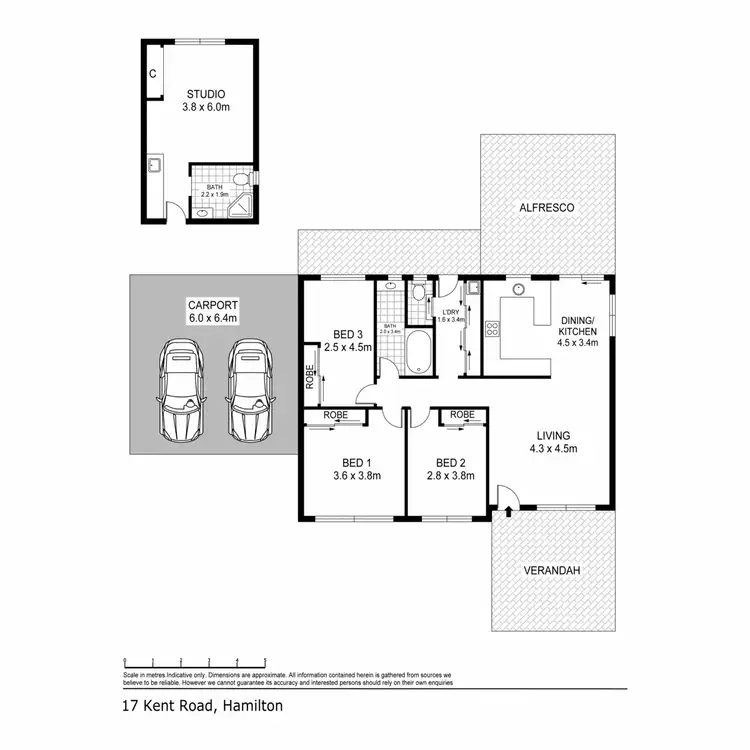 Floorplan of Homely house listing, 17 Kent Road, Hamilton VIC 3300