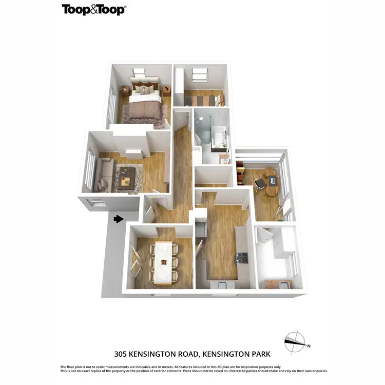 Floorplan of Homely house listing, 305 Kensington Road, Kensington Park SA 5068