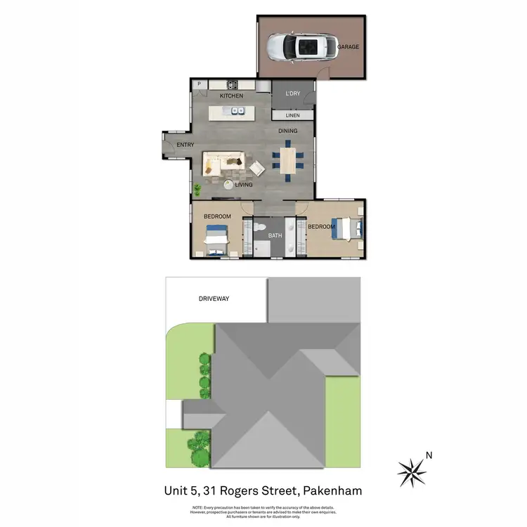 Floorplan of Homely unit listing, 5/31-33 Rogers Street, Pakenham VIC 3810