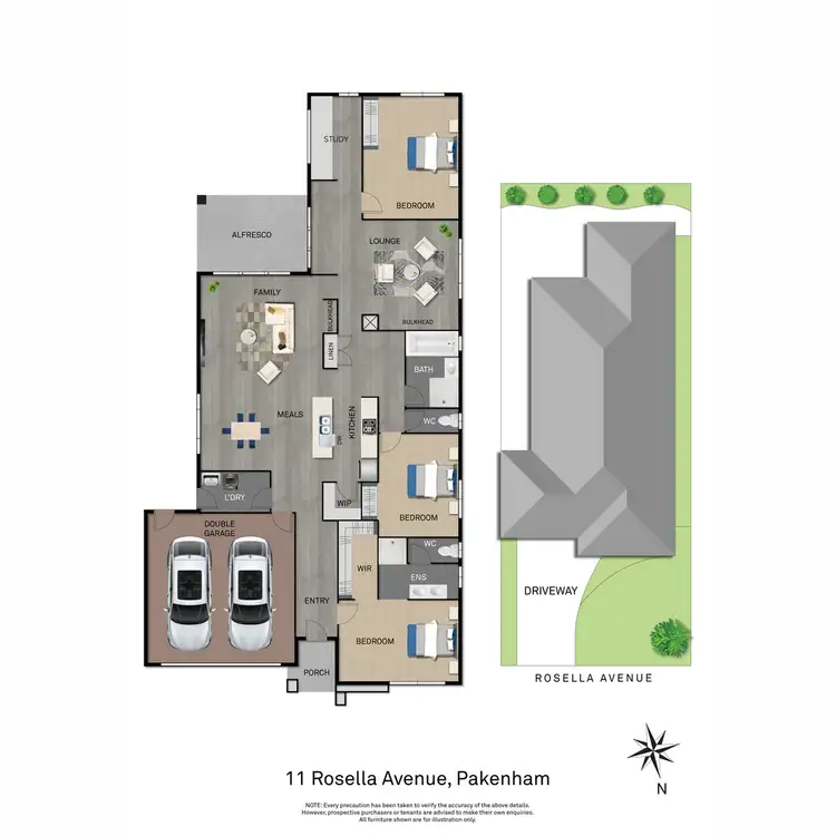 Floorplan of Homely house listing, 11 Rosella Avenue, Pakenham VIC 3810
