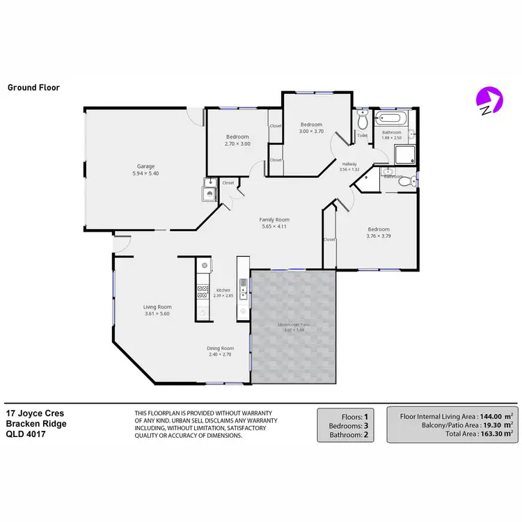 Floorplan of Homely house listing, 17 Joyce Crescent, Bracken Ridge QLD 4017