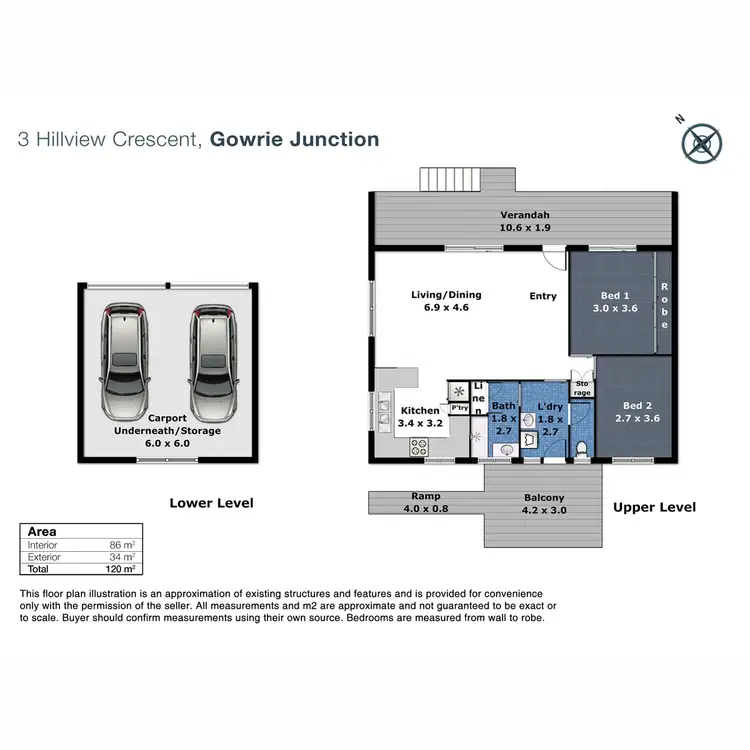 Floorplan of Homely house listing, 3 Hillview Crescent, Gowrie Junction QLD 4352