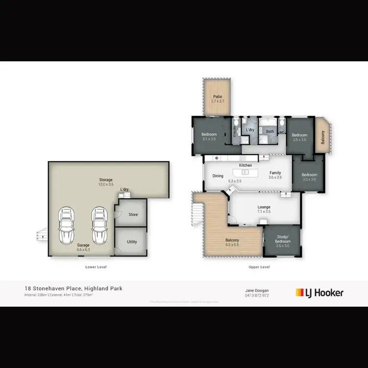 Floorplan of Homely house listing, 18 Stonehaven Place, Highland Park QLD 4211