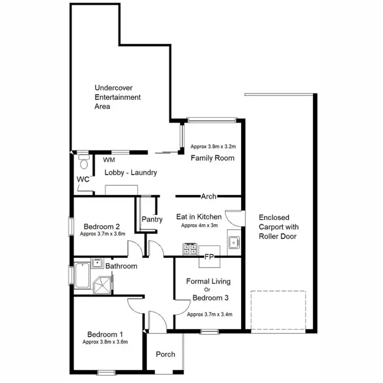 Floorplan of Homely house listing, 1 Gahan Crescent, Port Augusta SA 5700