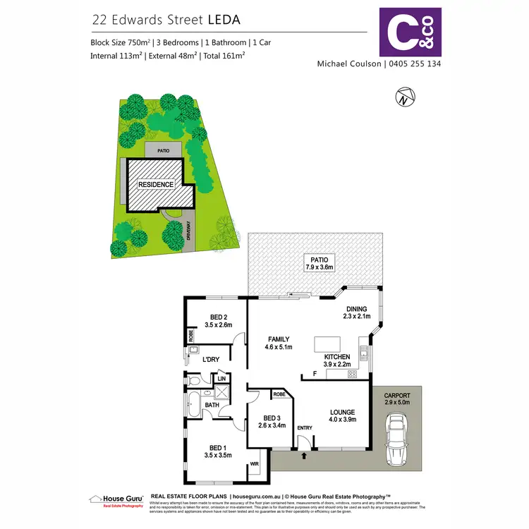 Floorplan of Homely house listing, 22 Edwards Street, Leda WA 6170