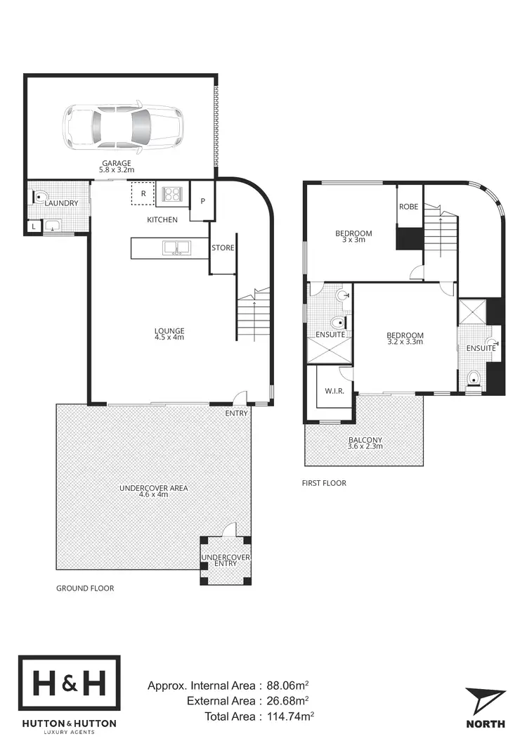 Floorplan of Homely townhouse listing, 2/234 Riding Road, Balmoral QLD 4171