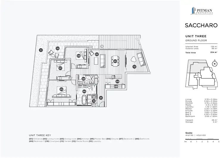 Floorplan of Homely apartment listing, 3/47-49 Brisbane Street, St Lucia QLD 4067