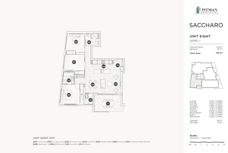 Floorplan of Homely unit listing, 8/47 Brisbane Street, St Lucia QLD 4067