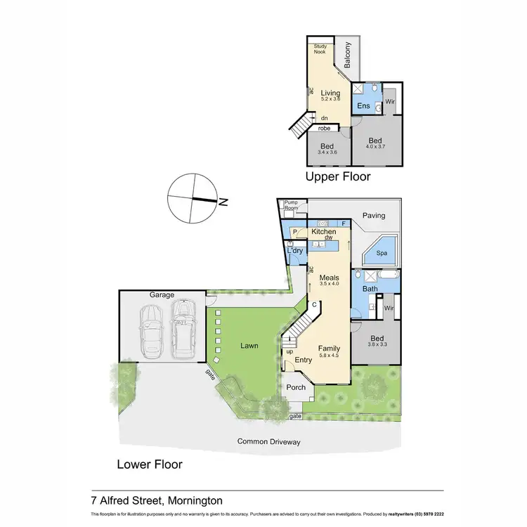 Floorplan of Homely townhouse listing, 7 Alfred Street, Mornington VIC 3931