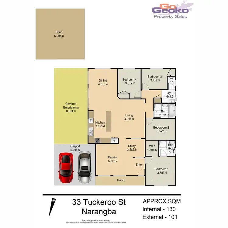 Floorplan of Homely house listing, 33 Tuckeroo Street, Narangba QLD 4504