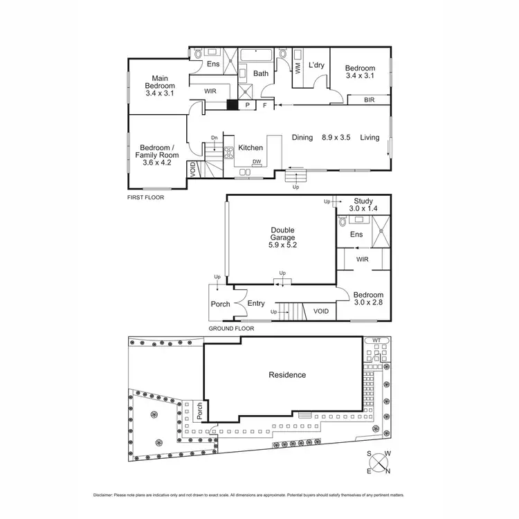 Floorplan of Homely townhouse listing, 57A Pine Hill Drive, Doncaster East VIC 3109