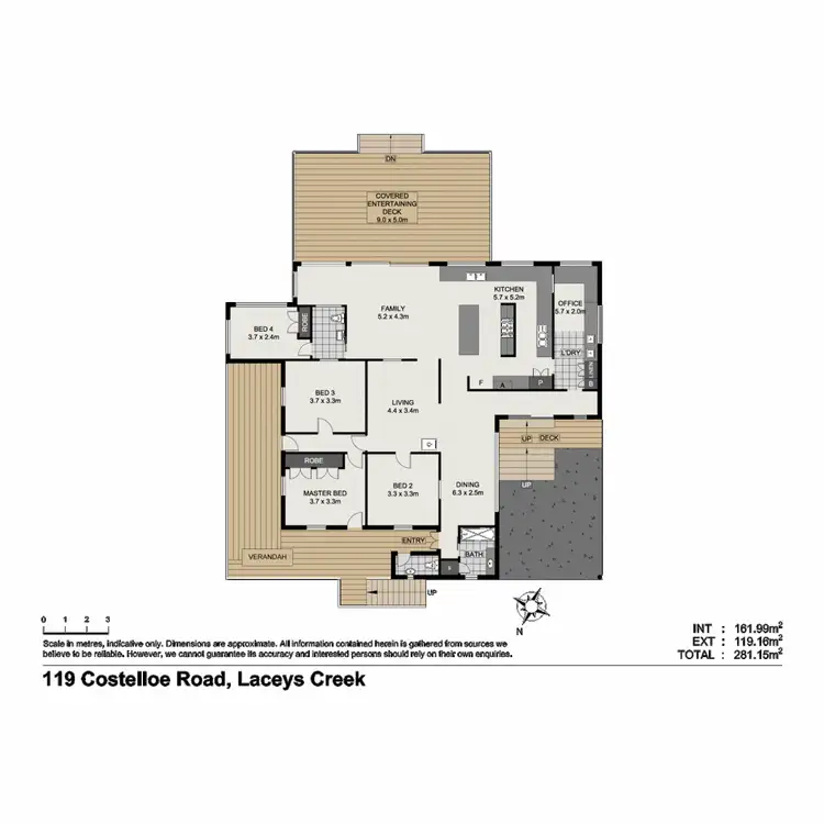 Floorplan of Homely house listing, 119 Costelloe Road, Laceys Creek QLD 4521