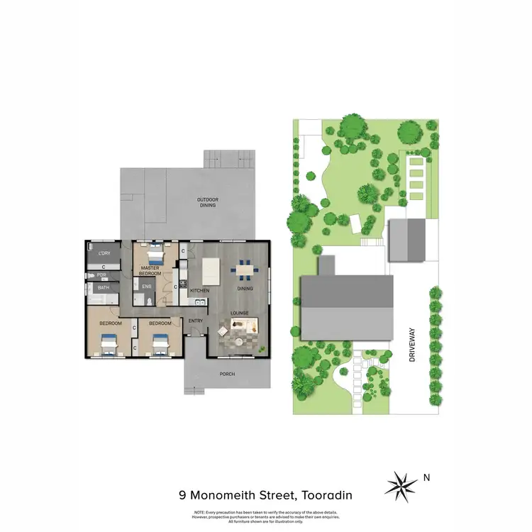 Floorplan of Homely house listing, 9 Monomeith Street, Tooradin VIC 3980