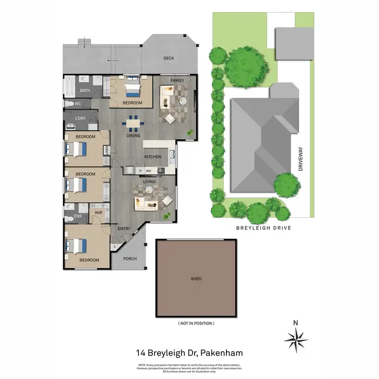 Floorplan of Homely house listing, 14 Breyleigh Drive, Pakenham VIC 3810