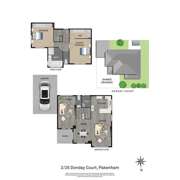 Floorplan of Homely unit listing, 2/25 Donday Court, Pakenham VIC 3810