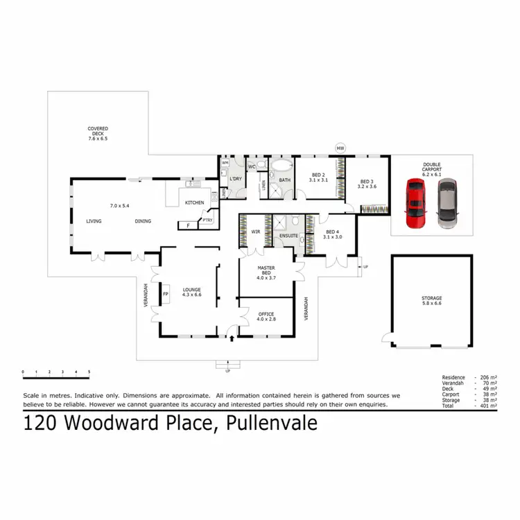 Floorplan of Homely house listing, 120 Woodward Place, Pullenvale QLD 4069