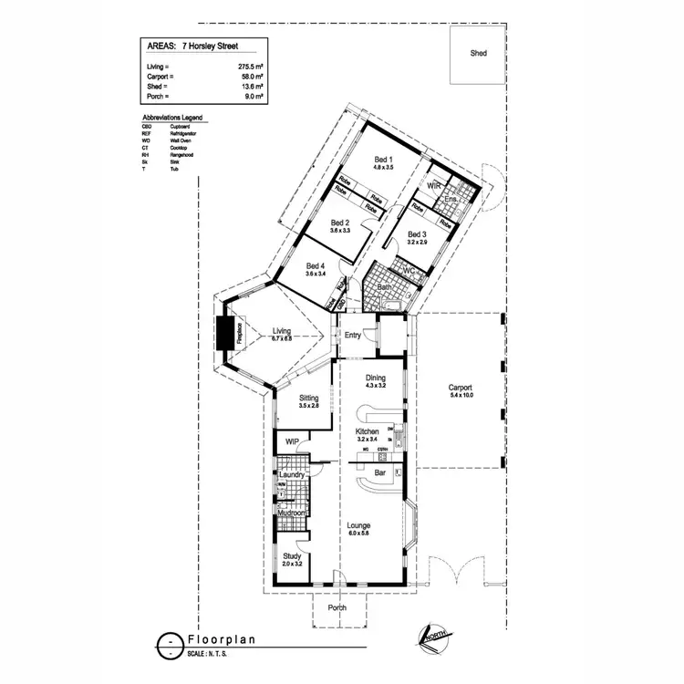 Floorplan of Homely house listing, 7 Horsley Street, Kooringal NSW 2650