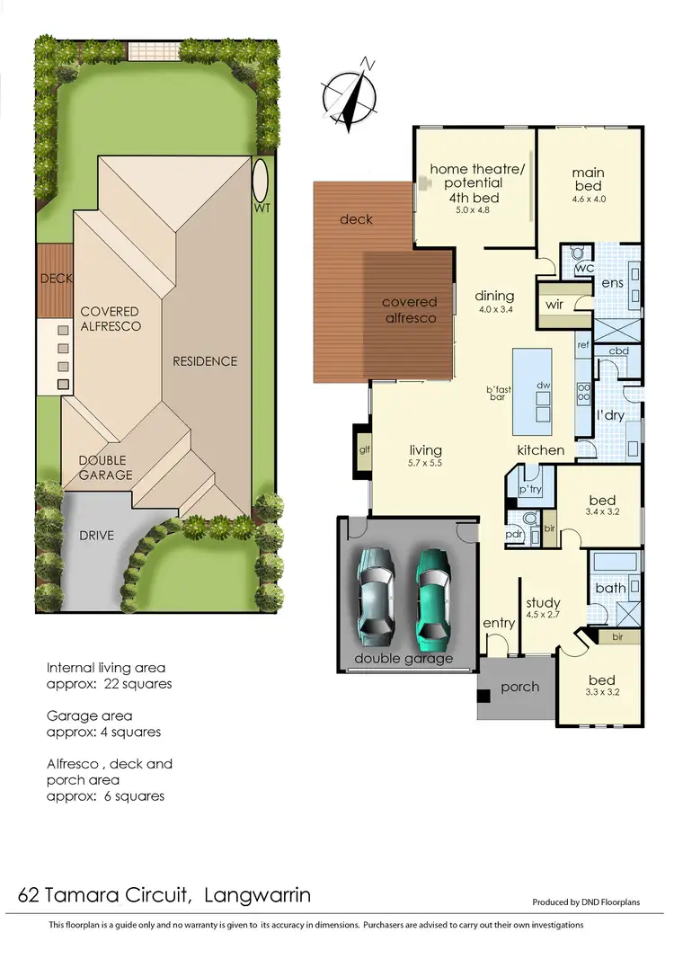 Floorplan of Homely house listing, 62 Tamara Circuit, Langwarrin VIC 3910